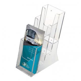 Broşürlük Masaüstü 1/3 A4 Dört Katlı (10 x 21 cm)